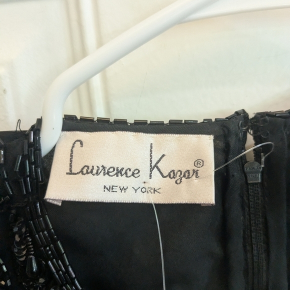 NWT Vintage Laurence Kazar Beaded Silk Dress - Picture 2 of 7